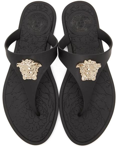 versace women's thong sandals|Versace sandals on sale.